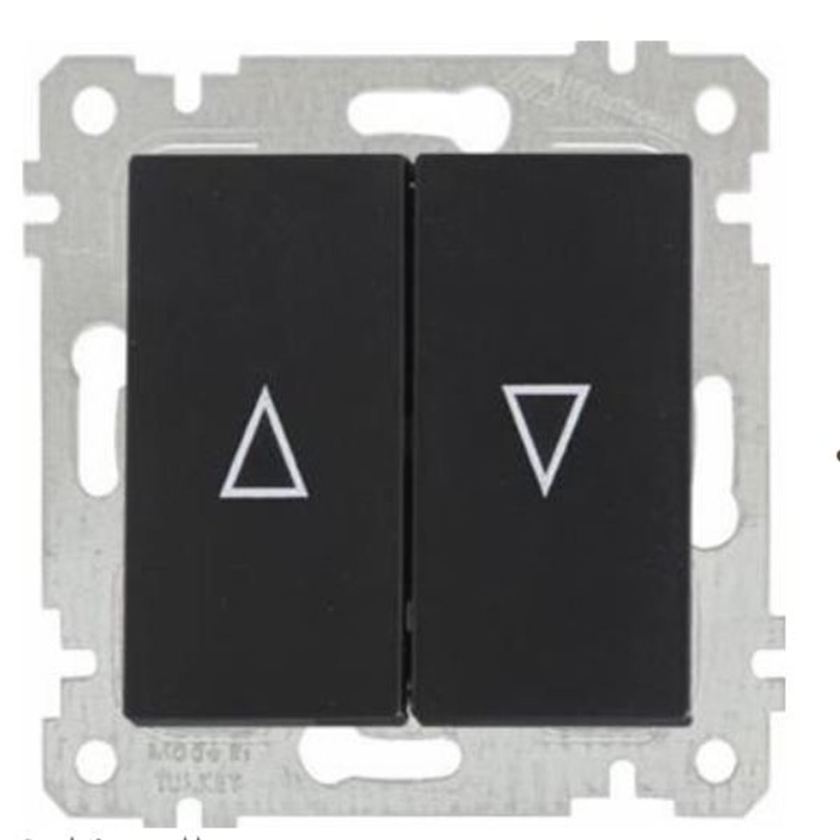 RİTA MEK TUŞ JALUZİ ANAHTARI (VİDALI) SİYAH 1